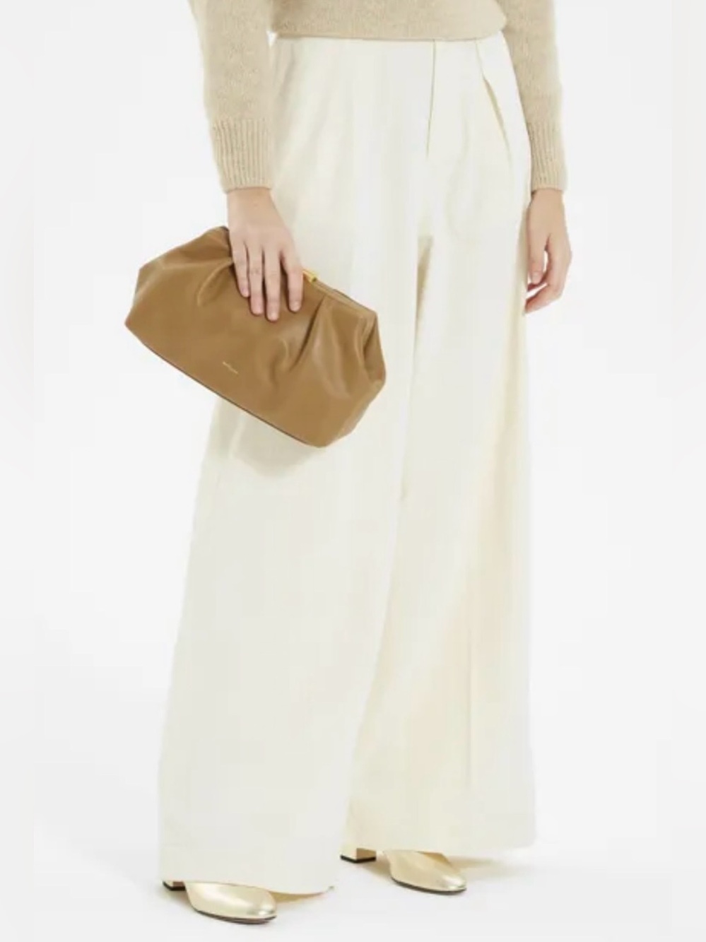 Demellier Florence Clutch in Deep Toffee - Picture 2 of 10